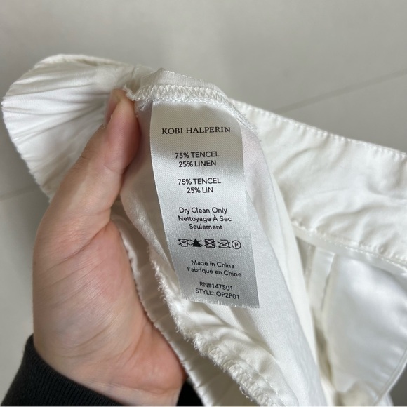 Kobi Halperin White Addie Addison Pant Trousers SEE MEASUREMENTS - Picture 10 of 10